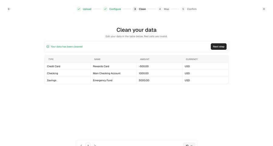 Maybe Finance screen example