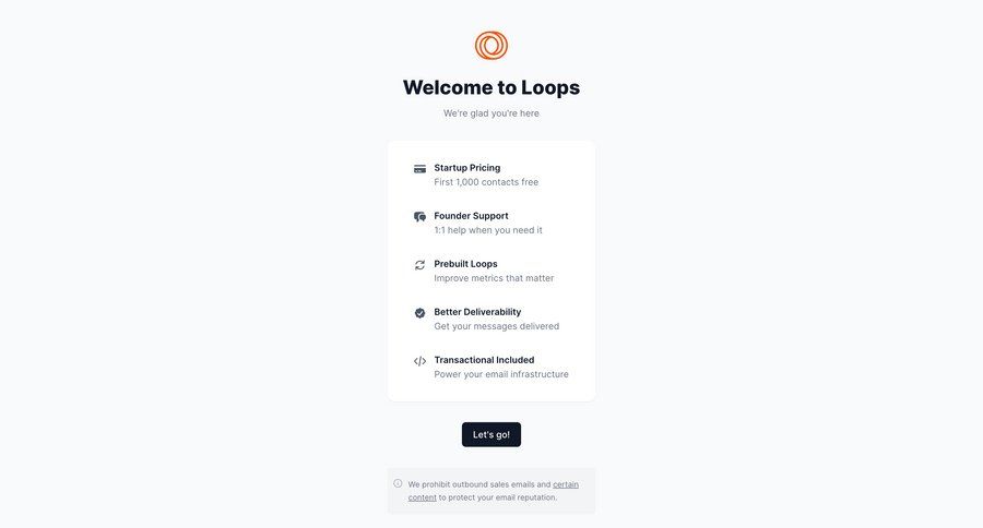 Loops screen example