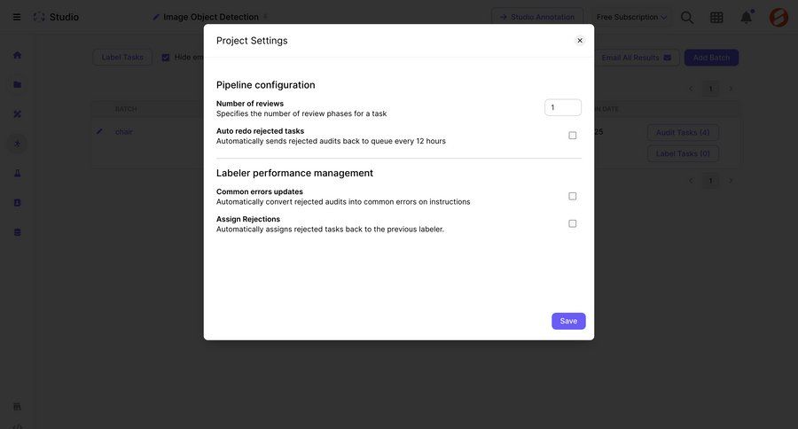 Scale
			 settings project management artificial intelligence automation ui page example