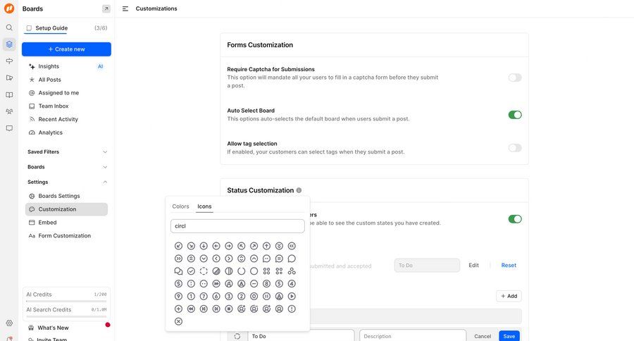 FeatureOS screen example