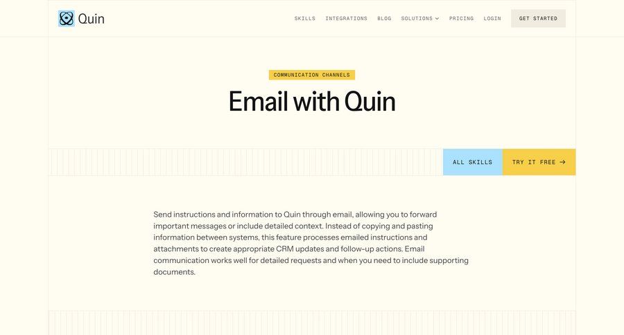 Quin
				feature ui page example