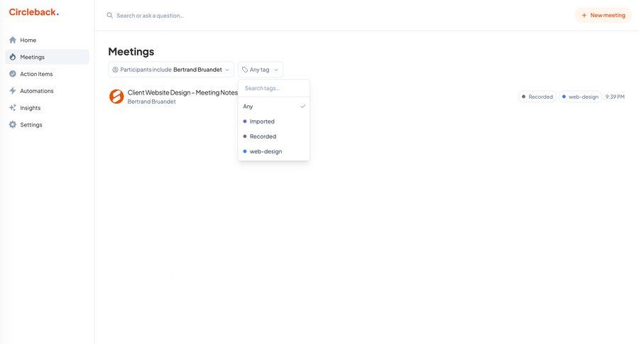 Circleback
			     ux ui design