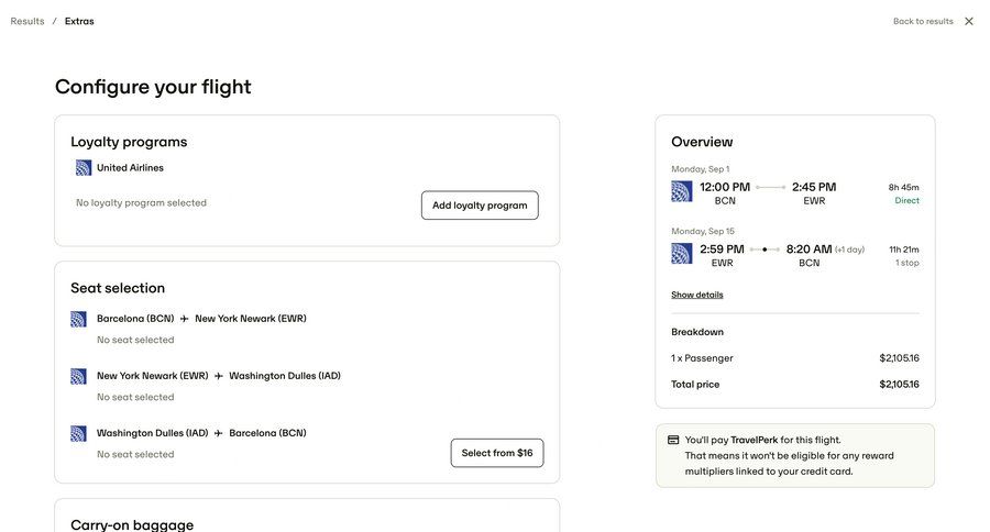 Travelperk screen example