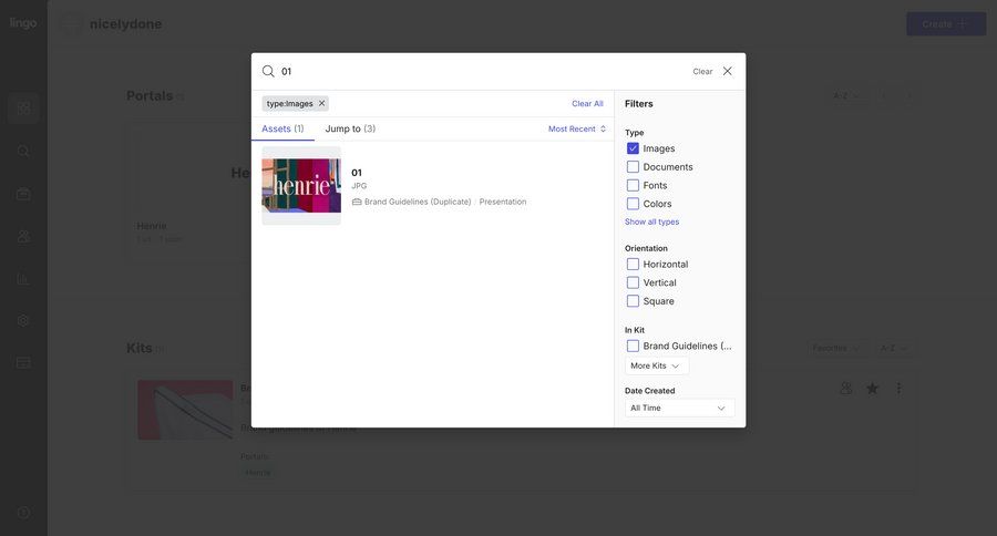Lingo screen example