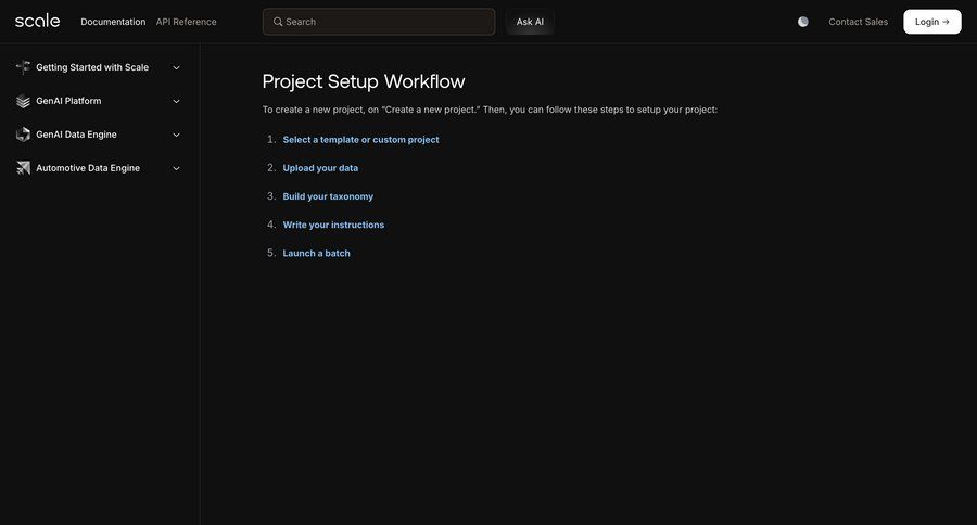 Scale
				onboarding ui page example