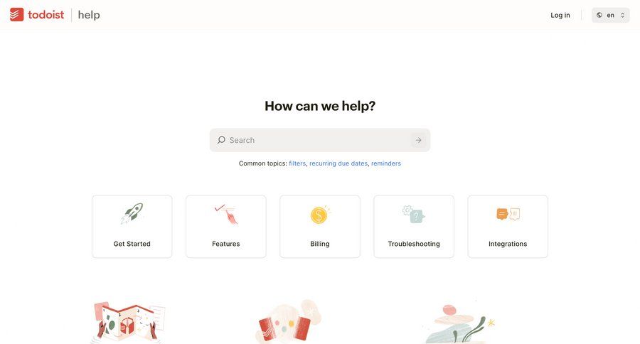 Todoist UI screen examples | Nicelydone
