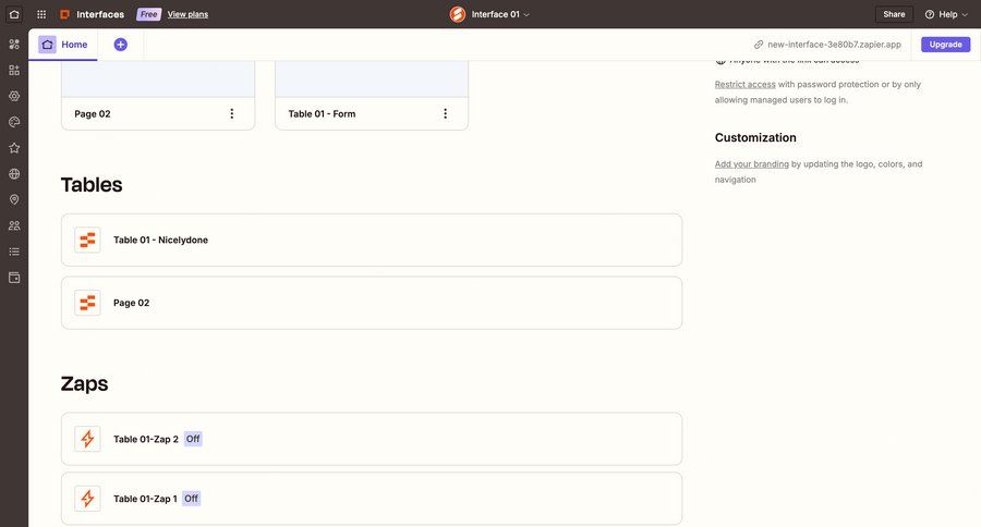Zapier
			 data management dashboard sidebar navigation account management onboarding account settings navigation sidebar sidebar menu ui page example