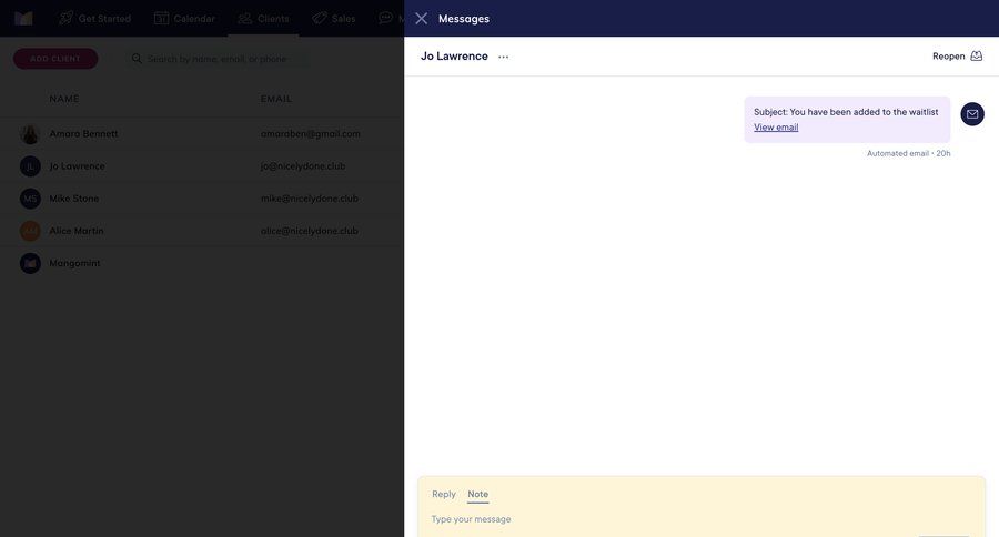 Mangomint screen example