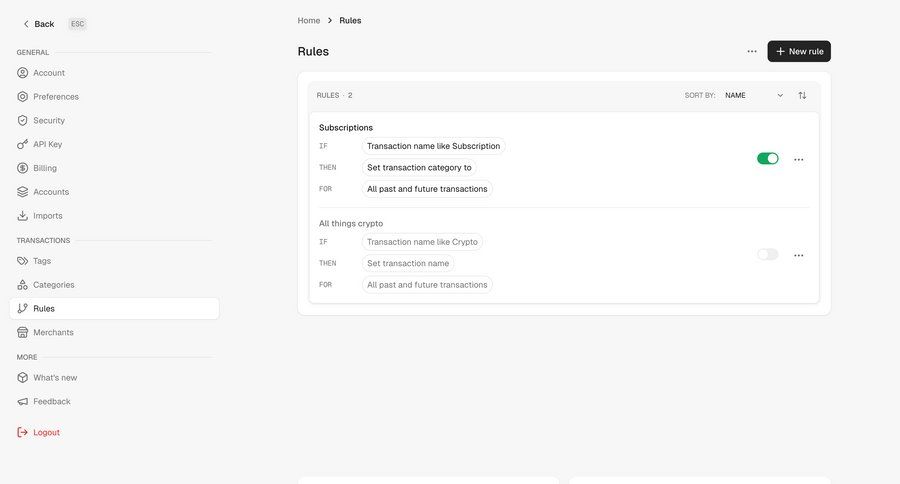 Maybe Finance screen example
