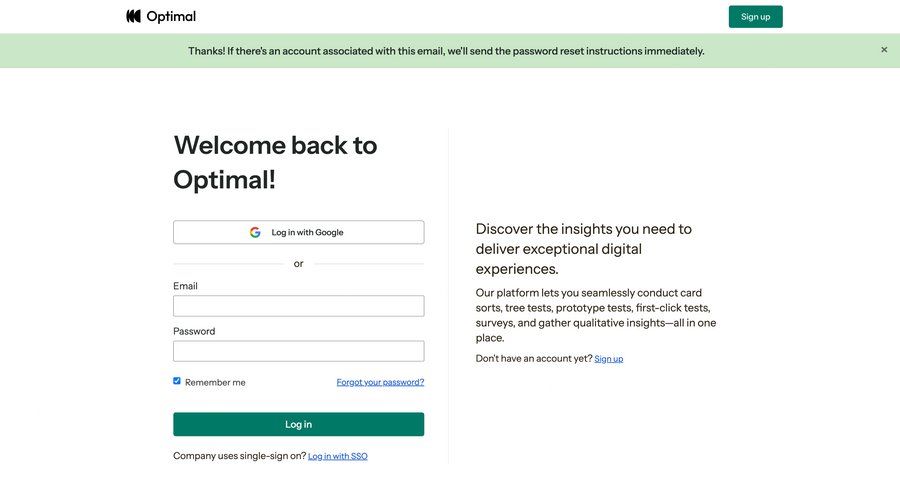 Optimal screen example