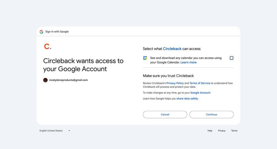 Circleback
			   ux ui design