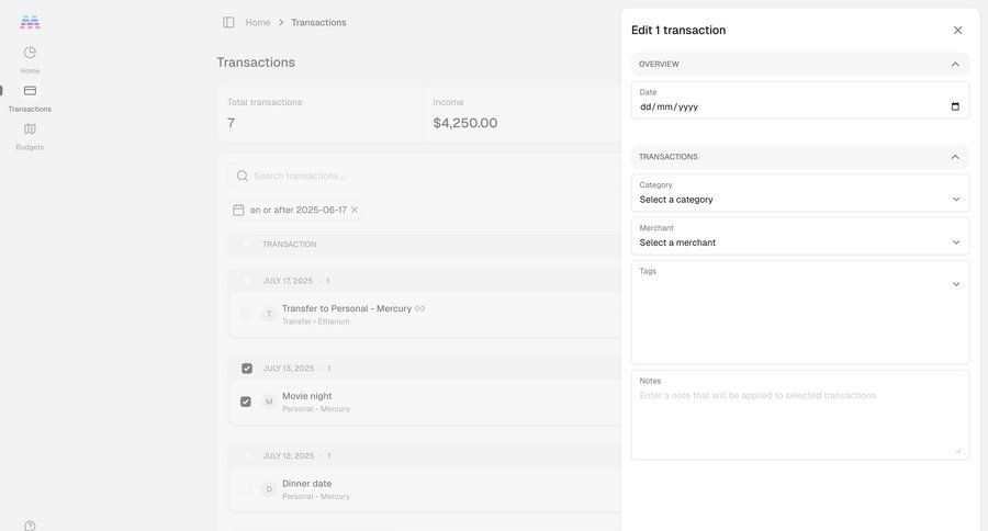 Maybe Finance screen example