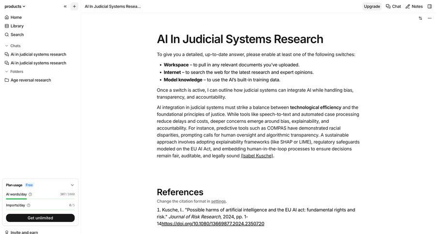Anara screen example