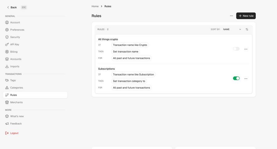 Maybe Finance screen example