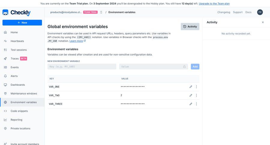 Checkly
			      ux ui design