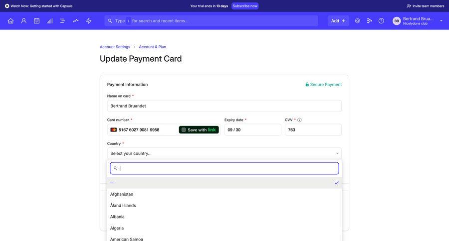 Capsule
			   ux ui design