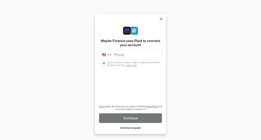Maybe Finance screen example