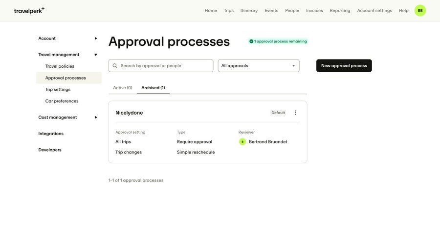Travelperk screen example