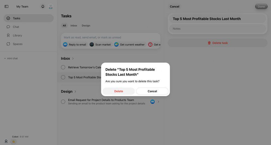 Cobot
				modal & popover ui page example
