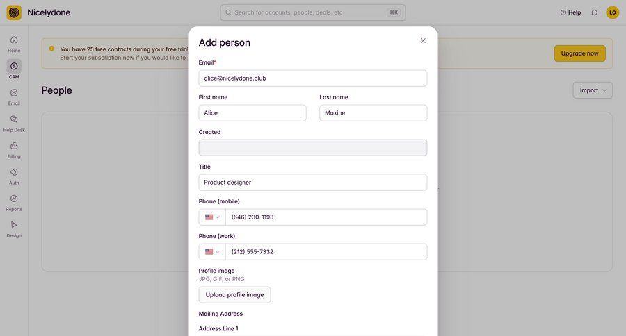 Outseta screen example