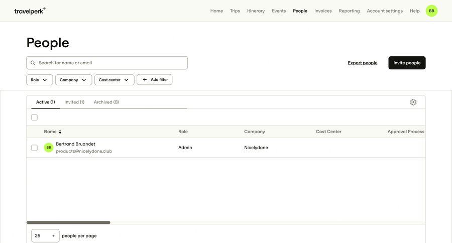 Travelperk screen example