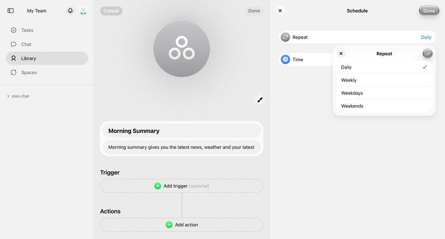 Cobot
				settings page example