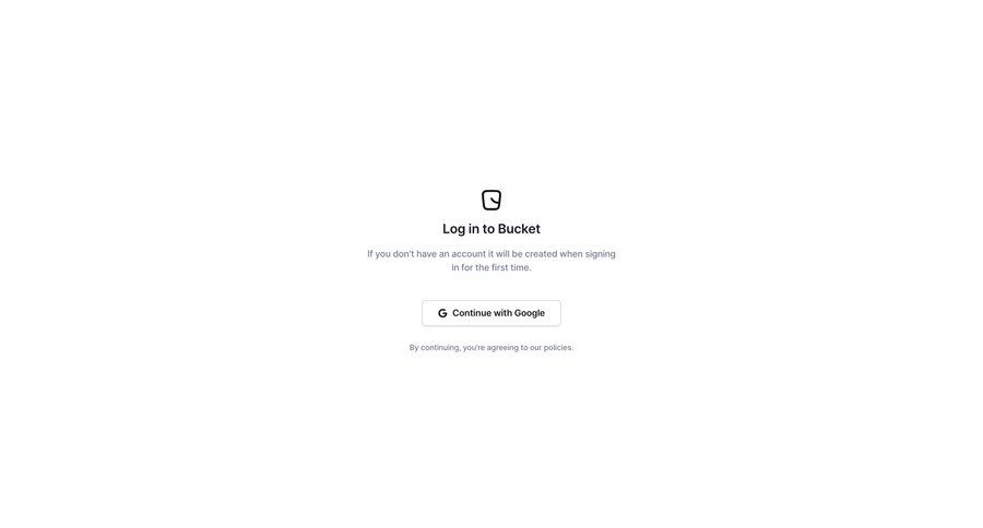 Bucket
			     ux ui design