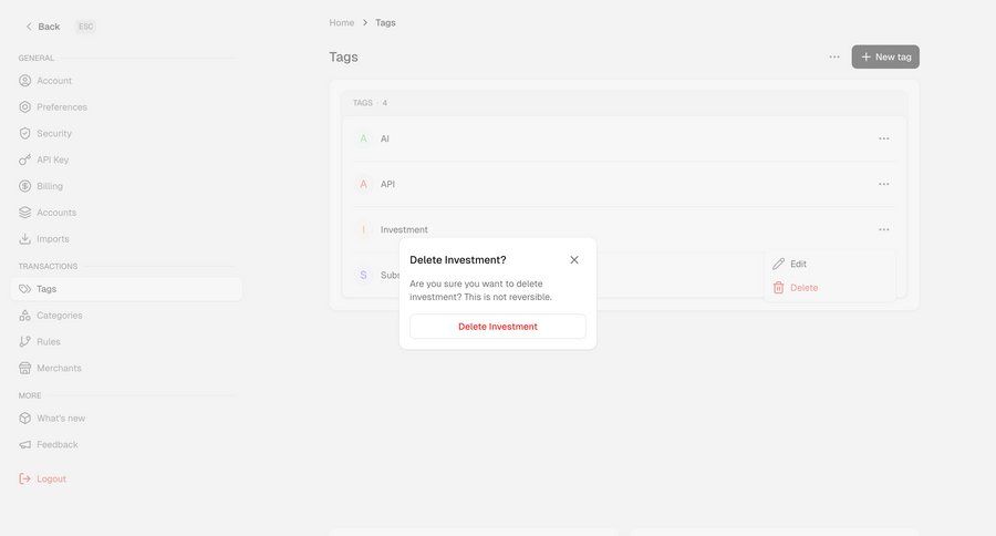 Maybe Finance screen example