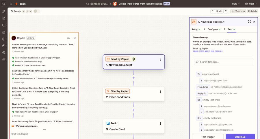 Zapier
			 configuration workflow form automation data mapping workflow configuration workflow editor setup integration ui page example