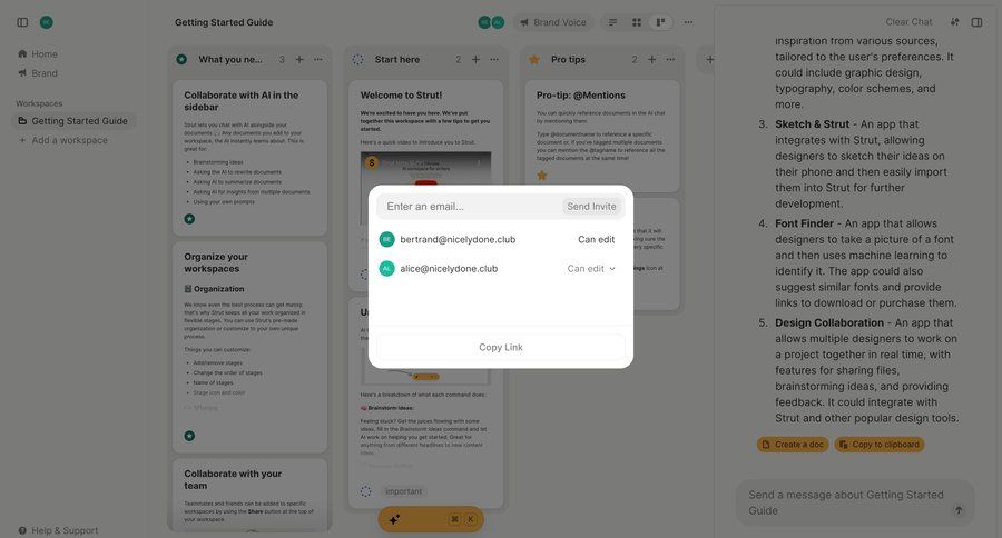 Strut
			              ux ui design