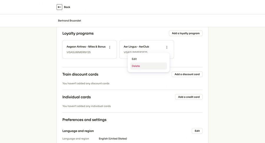 Travelperk screen example