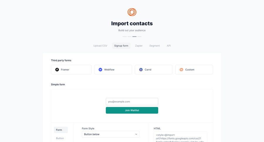 Loops screen example