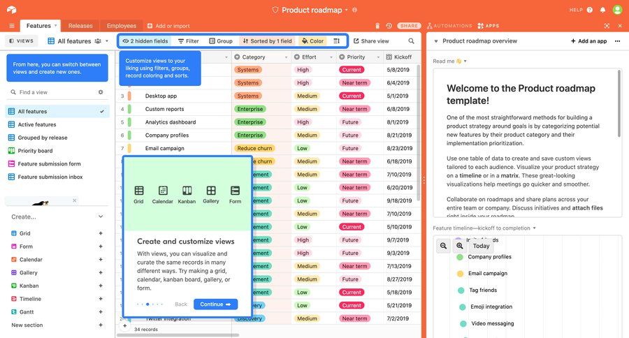 Airtable
			 ux ui design