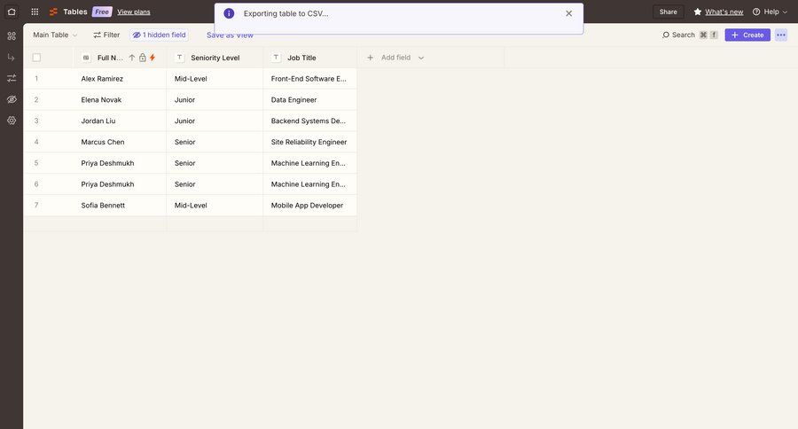 Zapier screen example