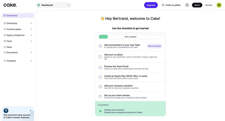 Cake screen example