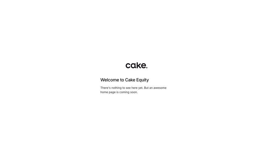 Cake
				empty state page example
