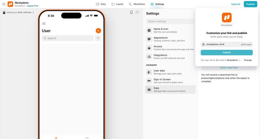 Glide
			  ux ui design