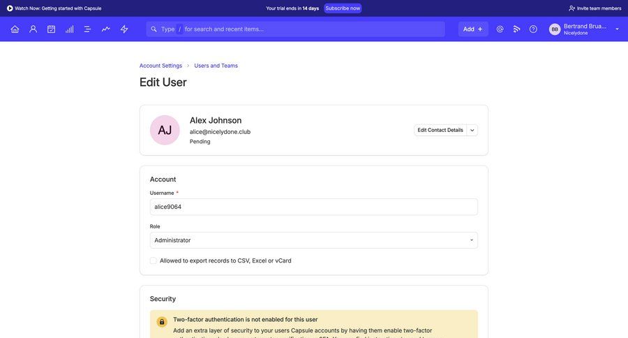 Capsule
				settings ui page example