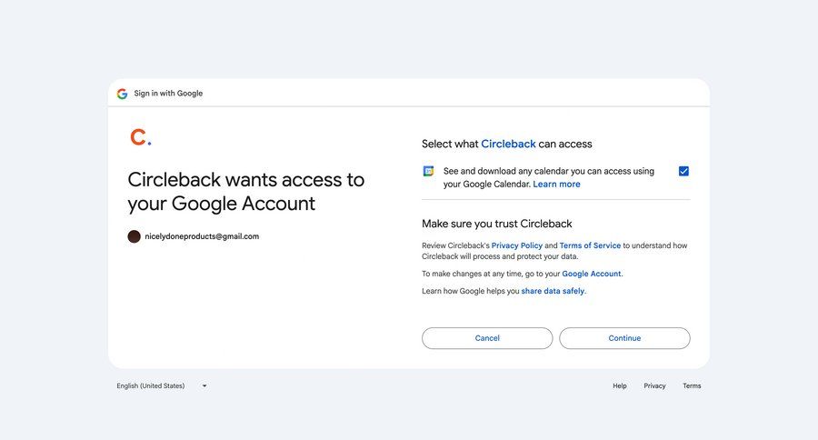Circleback
			   ux ui design