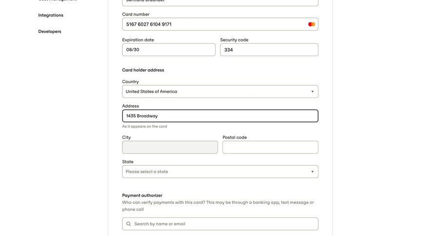 Travelperk screen example