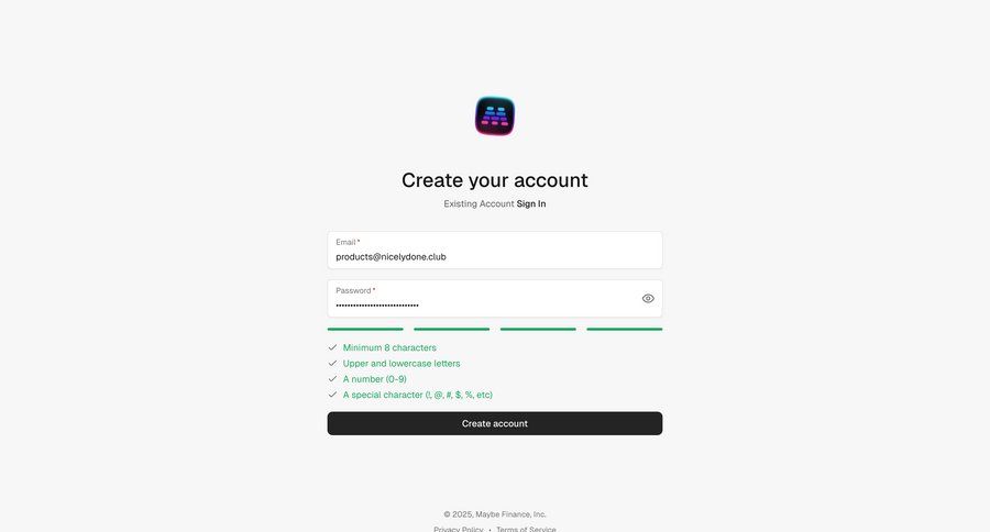 Maybe Finance
				create page example