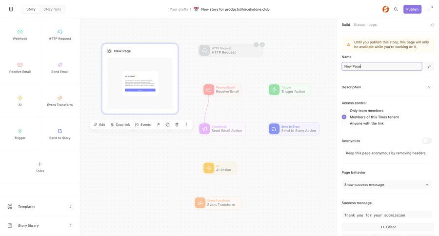 Tines
			       ux ui design