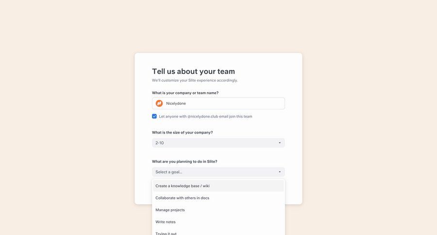 Slite
			   ux ui design