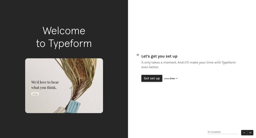 Typeform
			     ux ui design