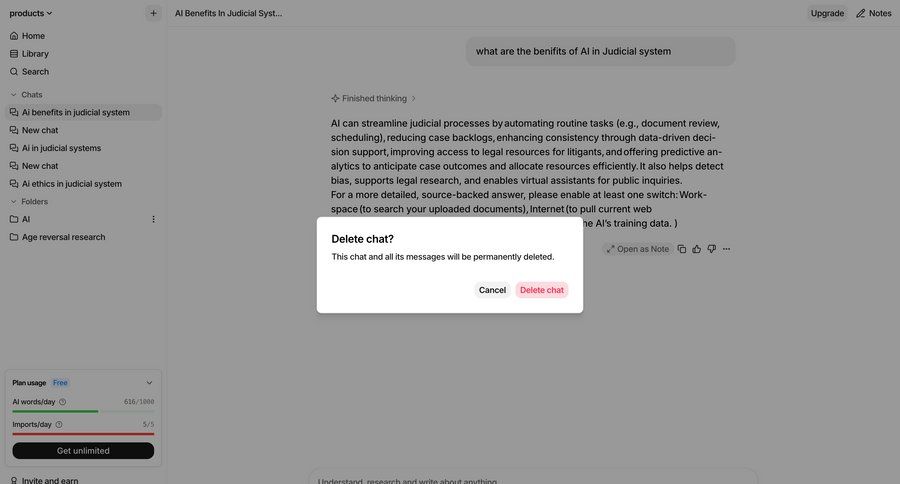 Anara
				messaging ui page example