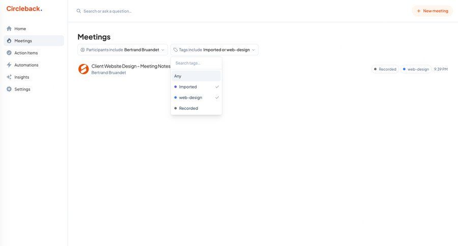 Circleback
			    ux ui design
