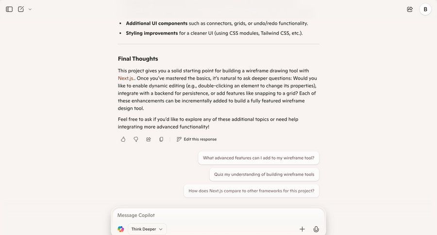 Copilot
			     ux ui design