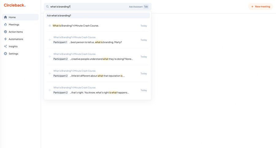 Circleback
			   ux ui design