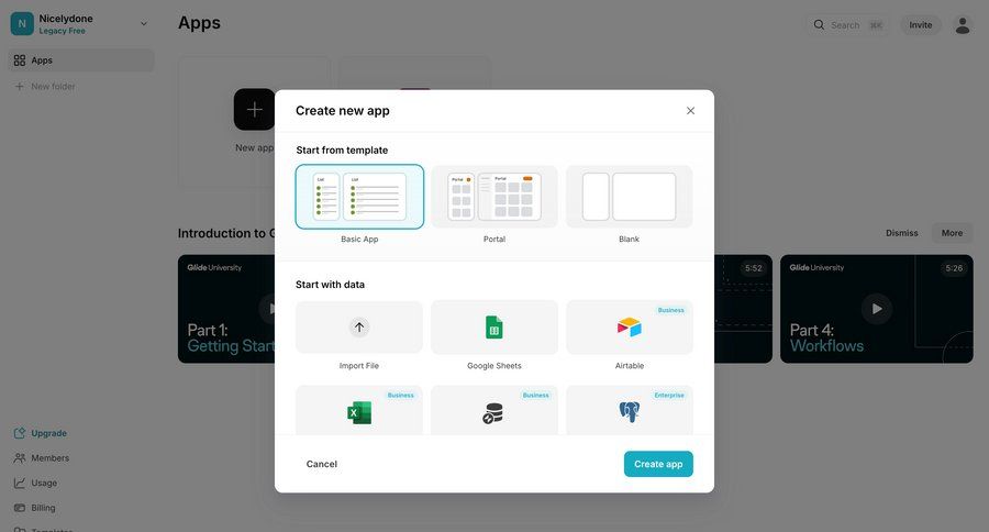Glide
			     ux ui design