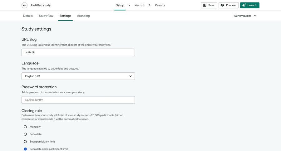 Optimal screen example